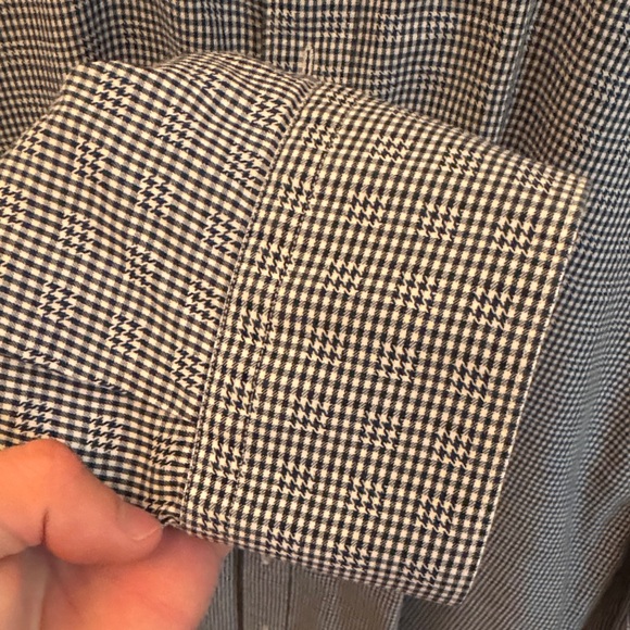 Z. Zenga Men's Black, Navy and White Checkered Shirt - Picture 5 of 12